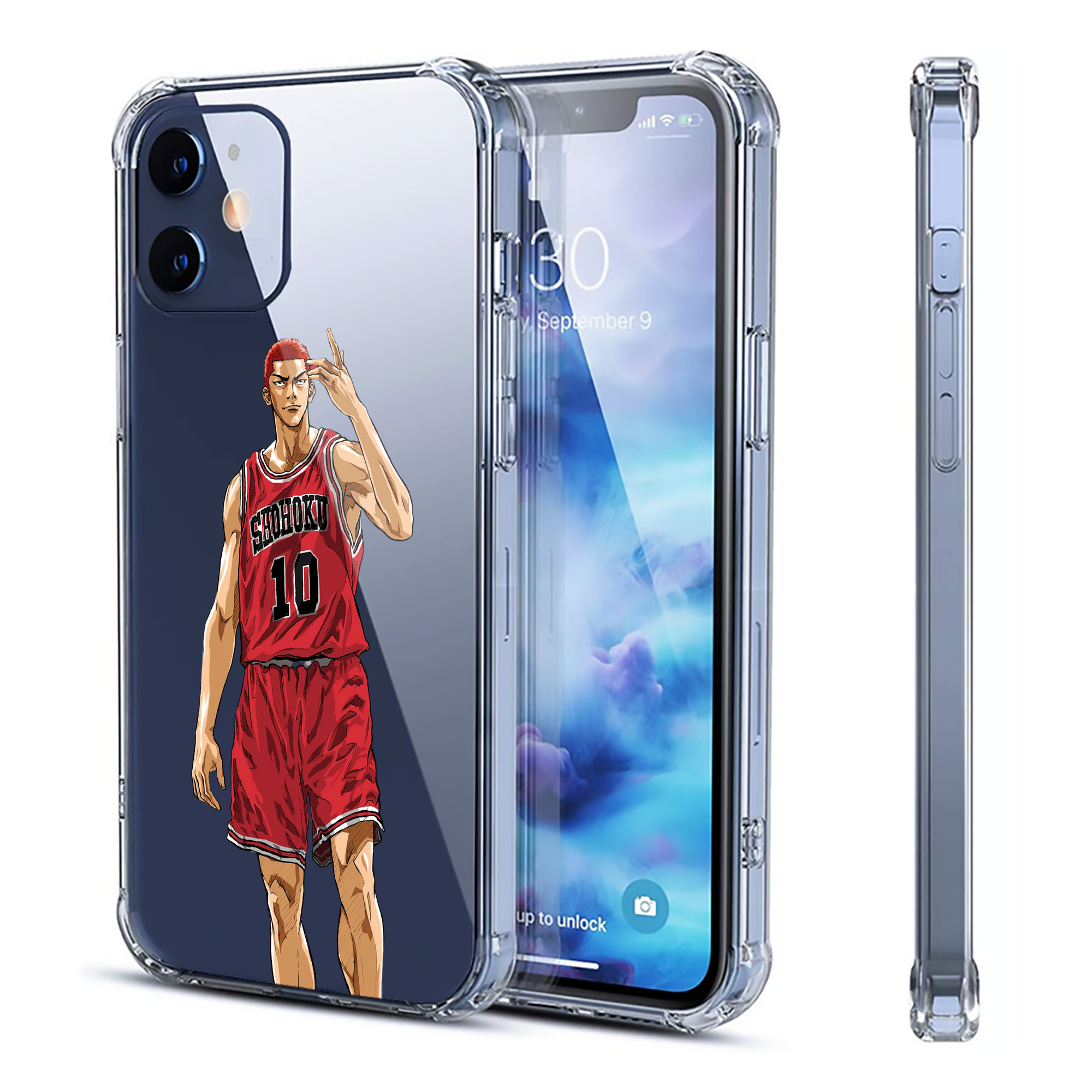 （画像用） SLAM DUNK／スラムダンク 【iPhone 12シリーズ対応】透明スマホケース（クリアソフトケース）